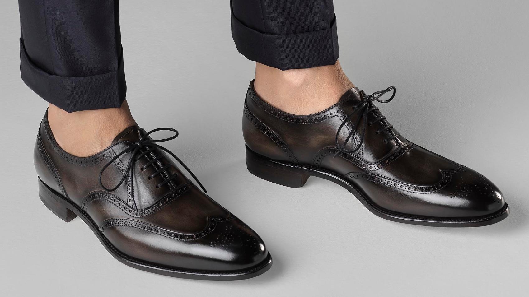 Chaussures Wingtip Brogue Oxford pour Homme